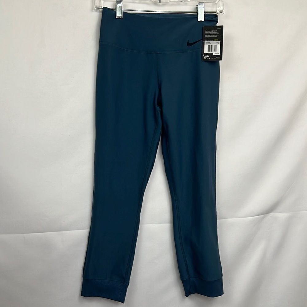 Nike Power Dri-fit blue and black joggers size XS NWT
